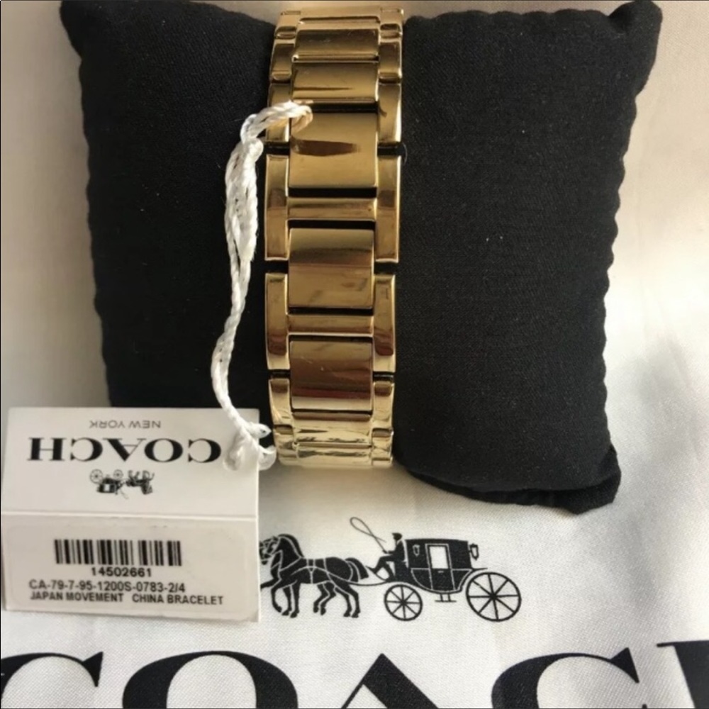 COACH Womens WATCH Maddy GOLD with CRYSTAL… - Picture 5 of 7